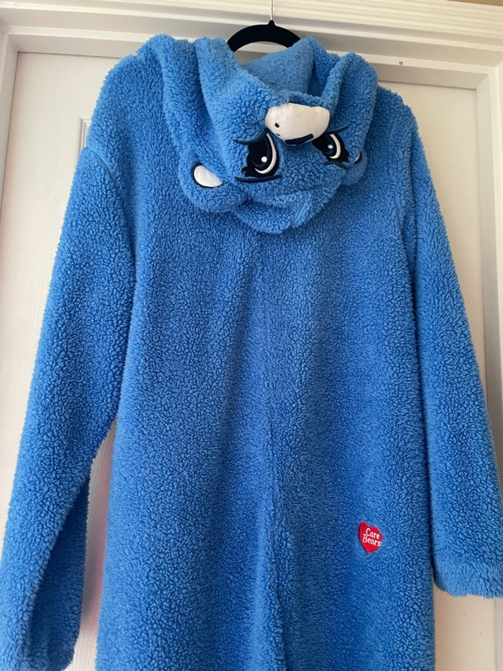 Care Bears Blue Grumpy Bear Blue Adult Onesie Size Large - Picture 6 of 12